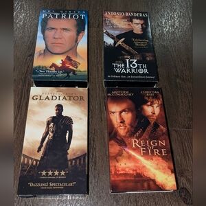 VHS Historical Drama Action Gladiator The Patriot Reign Of Fire The 13th Warrior